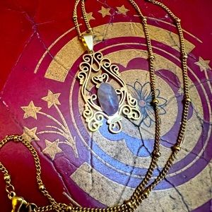 Mystical Golden Stainless Steel Goddess Necklace 💕